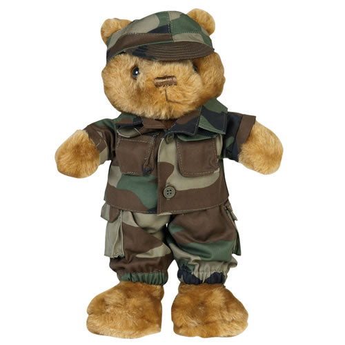 TEDDY MILITARY camouflage 30cm