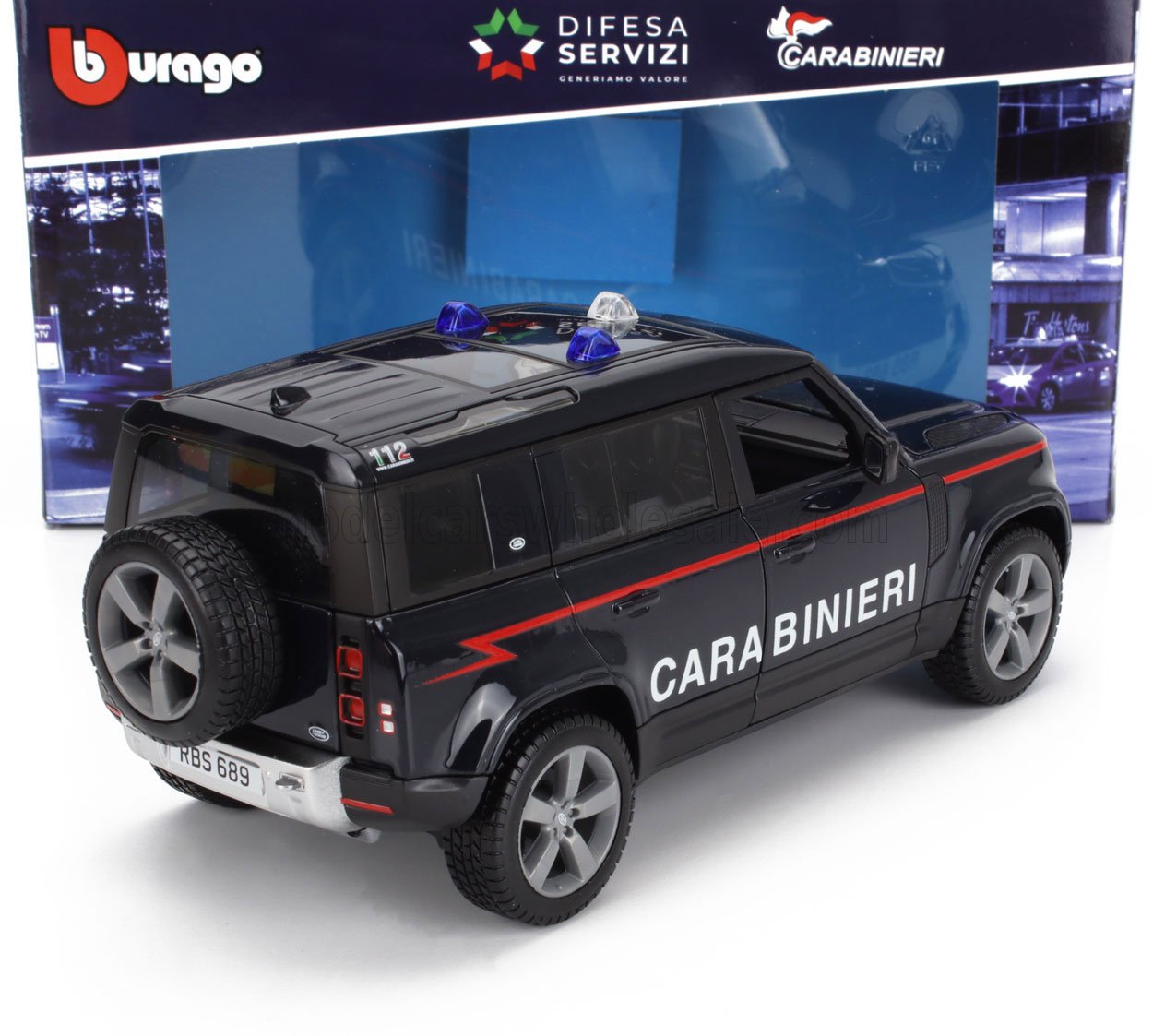 BURAGO - 1/25 - LAND ROVER - NEW DEFENDER 110 CARABINIERI 2022 - BLUE