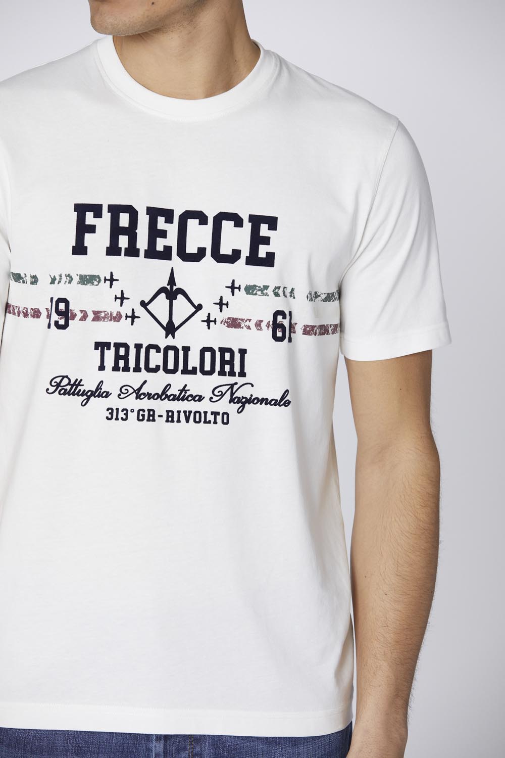 242TS2336J641  T-shirt stampa flock Frecce Tricolori