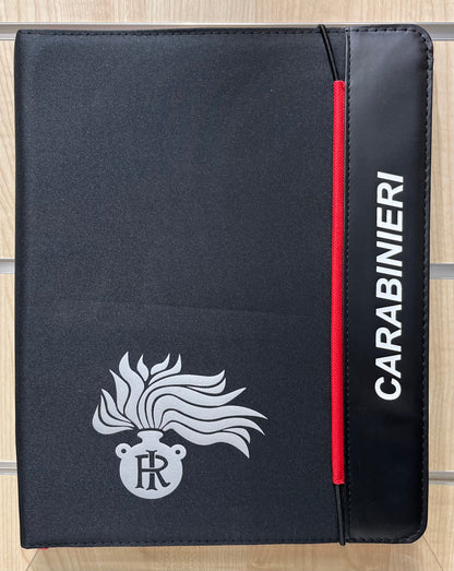 Cartellina tessuto Carabinieri con penna