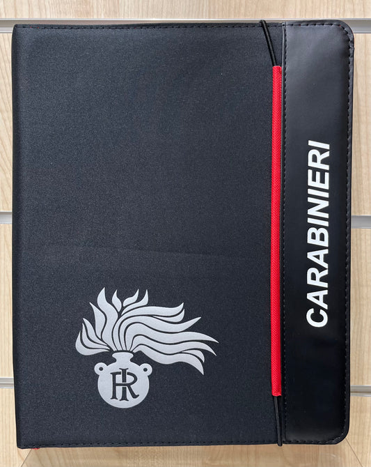 Cartellina tessuto Carabinieri con penna