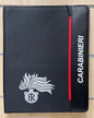 Cartellina tessuto Carabinieri con penna