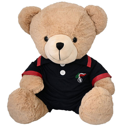 ORSONE PELUCHES SEDUTO H 50 CM, MAGLIETTA E PANTALONCINO FIAMMA CC