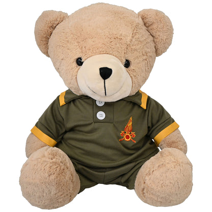 Orso peluche Vigili del Fuoco H 50 CM con fiamma e scritta