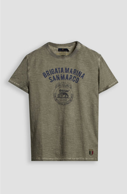 AYT0116 T-shirt da uomo Brigata Marina San Marco in cotone