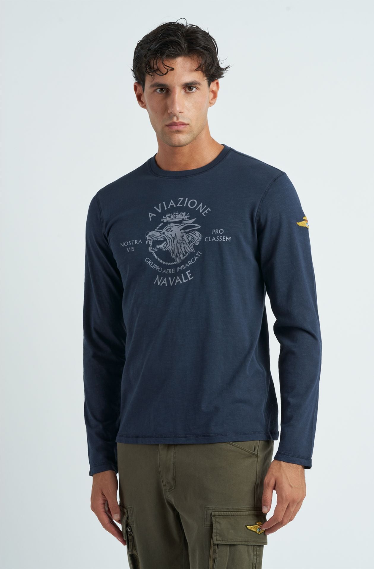 AYT0113 T-shirt da uomo Aviazione Navale in cotone