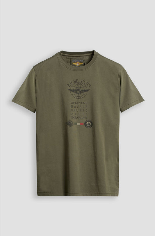 AYT0114 T-shirt da uomo Aviazione Navale in cotone