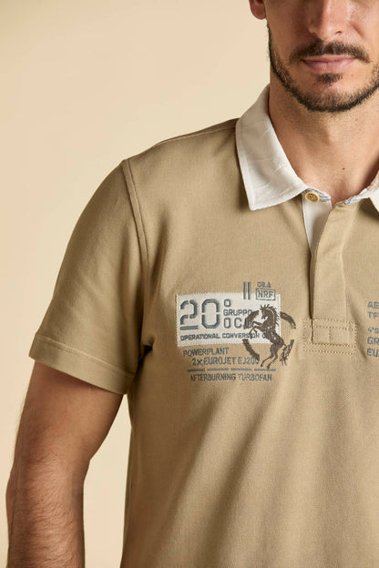 261PO1919UP00404  Polo con ricami del 20° Gruppo OCU