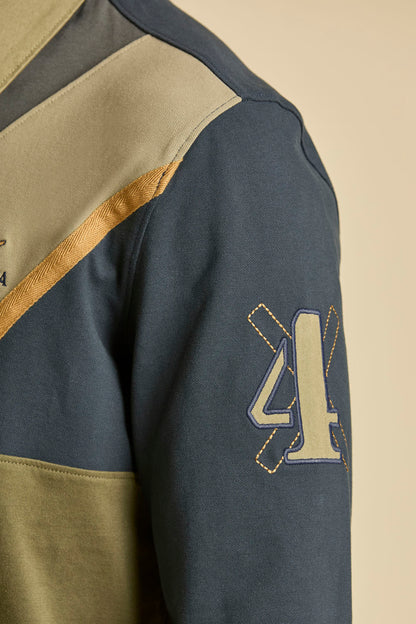 252PO1888UJ00703 Polo color-block in piqué e jersey