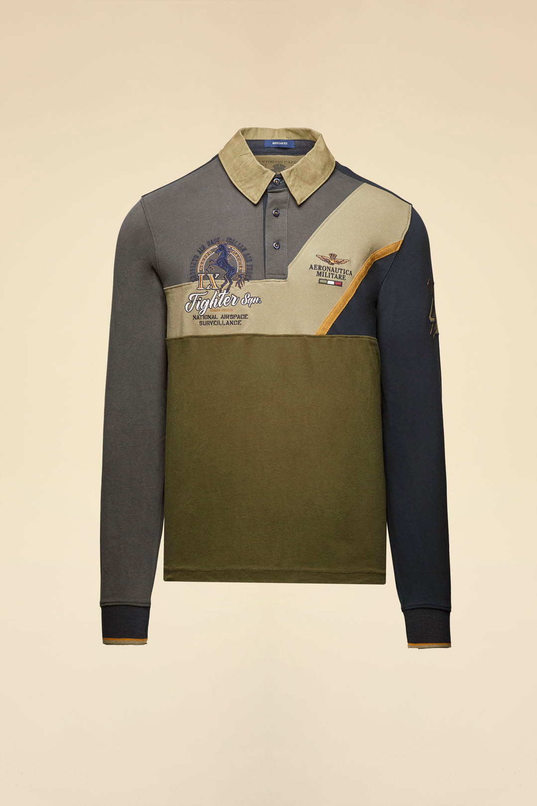 252PO1888UJ00703 Polo color-block in piqué e jersey