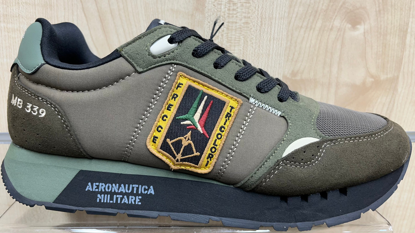 SC0292  SNAKERS  FRECCE TRICOLORI VERDE