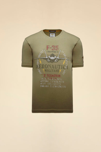 261TS2536UJ00641  T-shirt in cotone con stampa F-35
