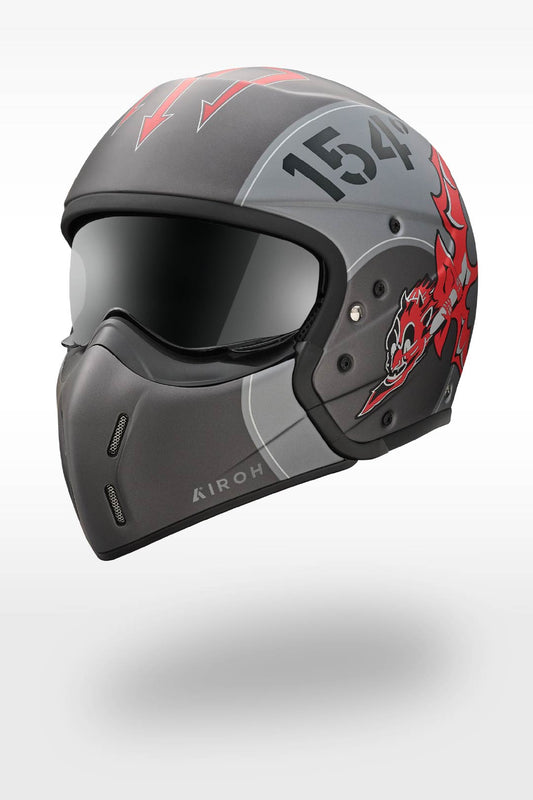 Casco da moto 154° Gruppo Diavoli Rossi