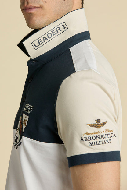 261PO1915UP00191 Polo con scudetto Frecce Tricolori