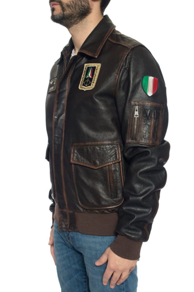 PN0846U100839  GIACCA  PILOT IN PELLE