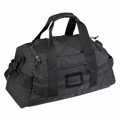 MIL-TECH  Borsa da volo combat nera