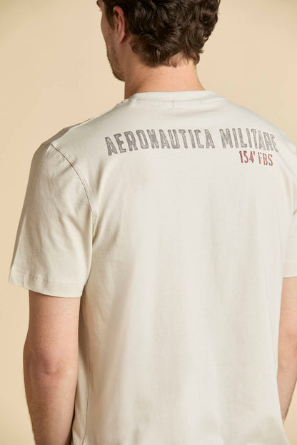 261TS2537UJ00727  T-shirt in cotone con stampa Tornado
